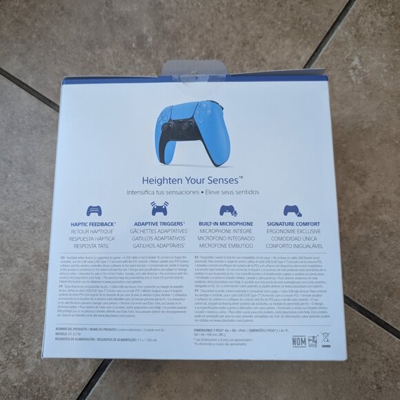 Sony PlayStation 5 PS5 DualSense Wireless Controller Haptic Feedback Starlight B - Picture 6 of 8